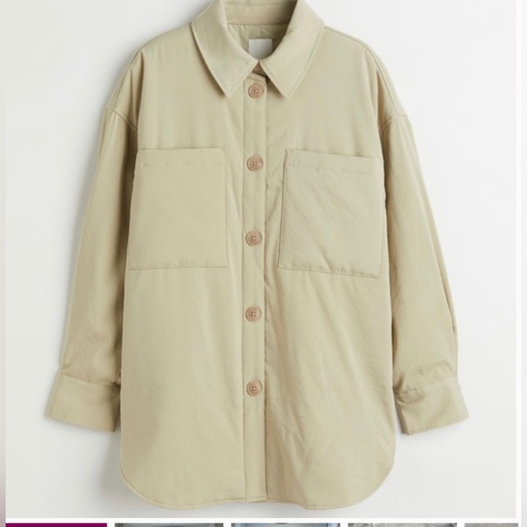 H&M Sage green oversized shacket. Size XS. In perfect condition. - Picture 4 of 10